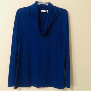 Kim Rogers Women’s Blue Turtle Neck Top